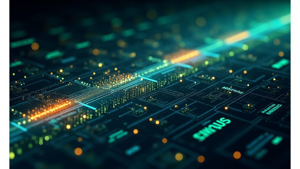 Akış teknolojisi mimarisinin şematik diagramı, veri akışı ve bileşenleri gösteriyor: H.265 kodek, adaptif bitrate, edge computing ve düşük gecikmeli protokoller
