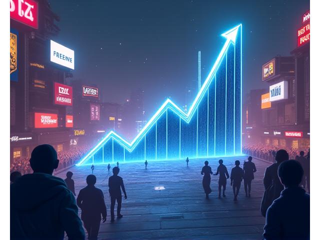 Grafikte gelir artışını gösteren bir battle royale oyun ekran görüntüsü