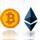 Bitcoin ve Ethereum logoları