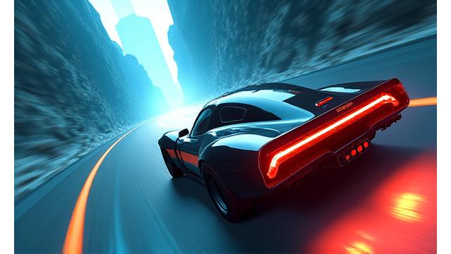 Ignite Racers adlı 3D yarış oyunundan bir ekran görüntüsü