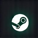 Steam logosu, PC oyun yayıncılığı platformunu temsil ediyor